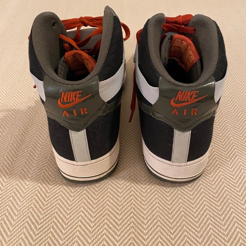 2013 Nike Air Force 1 AF1-82 Silver Gray High Tops - Picture 3 of 12